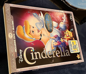 Cinderella (Blu-ray/DVD, 2012, 2-Disc Set, Diamond Edition +Tangled Short USED