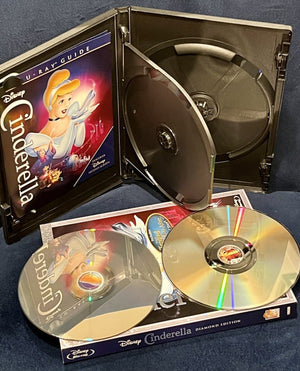 Cinderella (Blu-ray/DVD, 2012, 2-Disc Set, Diamond Edition +Tangled Short USED