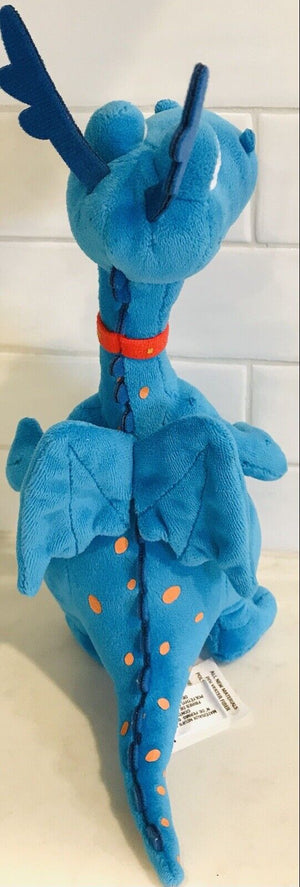 Disney Doc McStuffins STUFFY BLUE DRAGON 9" Tall Plush Stuffed Toy USED