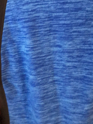 St. John's Women’s Activewear Blue & Black Long Sleeve 1/4  Zip Up Sz Small USED