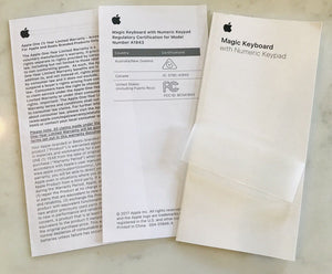 Magic Keyboard iPad Pro BOX & MANUAL ONLY & Plastic Covering- Parts - USED