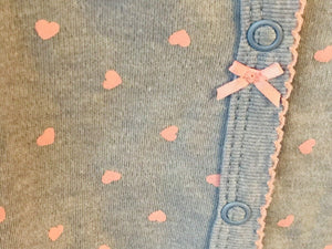 Carter’s Baby Kitty Footed Pajamas - Blue And Pink - Size 6 M USED