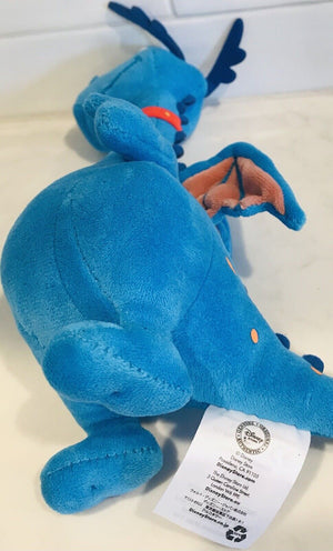 Disney Doc McStuffins STUFFY BLUE DRAGON 9" Tall Plush Stuffed Toy USED