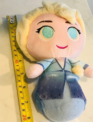 FUNKO ELSA FROZEN 8” Big Blue Eyes Soft Plush Toy Disney - Excellent Condition! USED