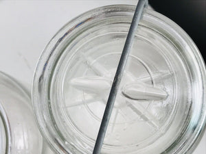 TWO Vintage ATLAS E-Z Seal Qt Jars Clear Glass W/ Lid. H11 & H6. Gr8 Condition!