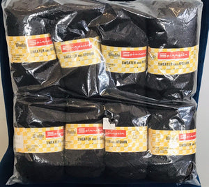 Spinnerin LOT:8  Skeins Yarn Sweater 100% Orlon Acrylic 2ozColor3013 Dark Brown