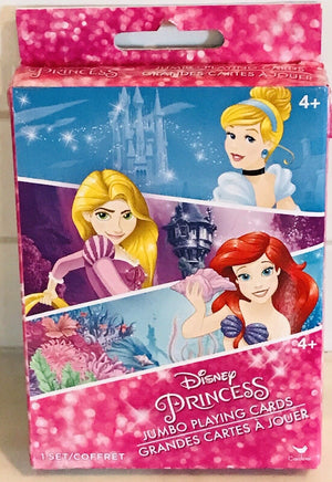 DISNEY PRINCESS JUMBO PLAYING CARDS 3.5" X 5" SET BRAND NEW IN BOX USED