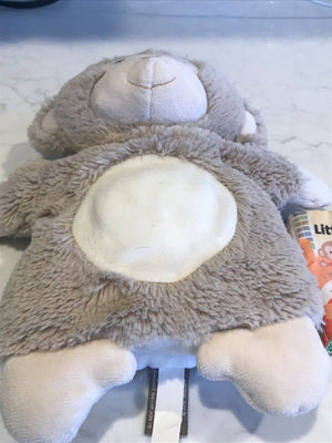 USED Demdaco Nat & Jules Five Little Monkeys Story Book Plush Monkey Hand Puppet 9"