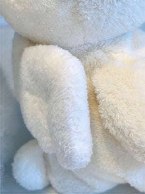 VINTAGE USED Ty CLASSIC 1995 Faith The Praying Bear W Tag 10”&Little Angel Wings Bear