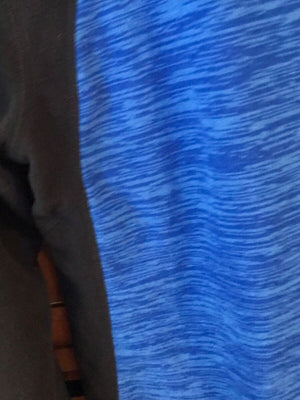 St. John's Women’s Activewear Blue & Black Long Sleeve 1/4  Zip Up Sz Small USED