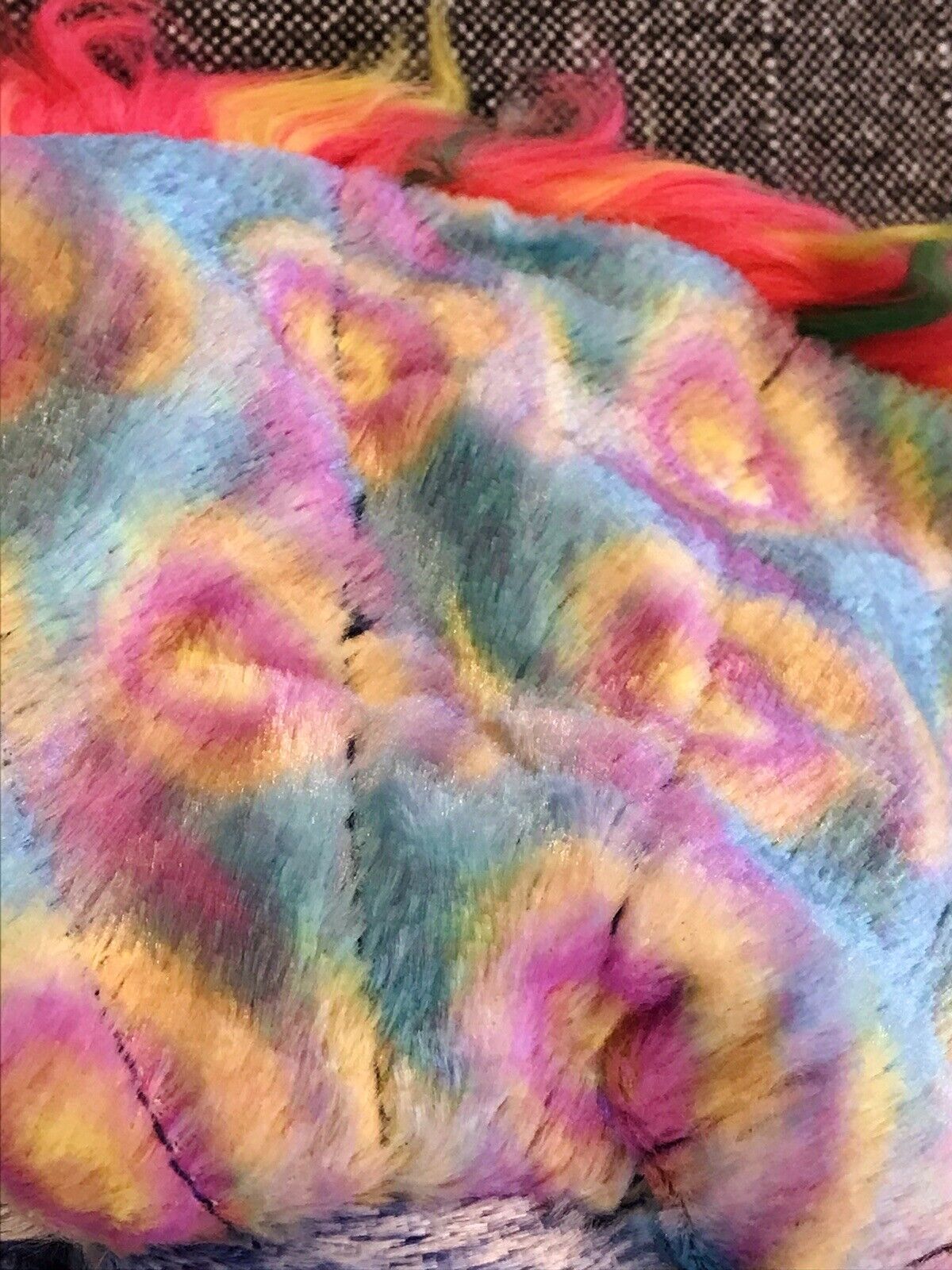 2000 FLASHY Ty Beanie Baby Blue PEACOCK Colorful Plume Stuffed DOB 12-30-00 USED