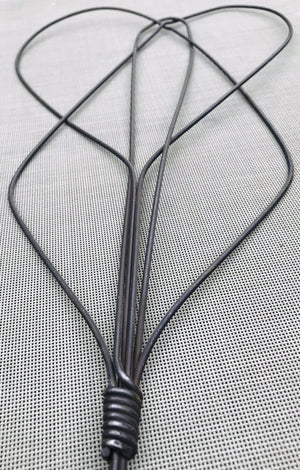 Antique Primitive Twisted Iron Rug /Carpet Beater 29” With Wooden Handle USED