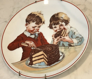 USED Cover Of Hershey's 1934 Chocolate Cookbook Plate 1980 Hershey W Plate Hanger