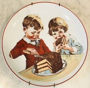 USED Cover Of Hershey's 1934 Chocolate Cookbook Plate 1980 Hershey W Plate Hanger