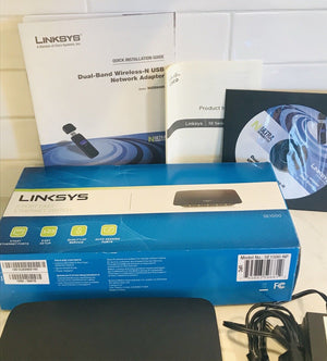 Linksys LOT: 5Port USED Fast Ethernet SE1500NP & Dual-Band Network Adapter WuSB600N