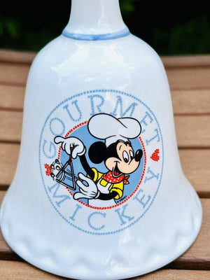 Disney “Gourmet Mickey” Mickey Mouse 6” Porcelain Bell Great Condition! Used