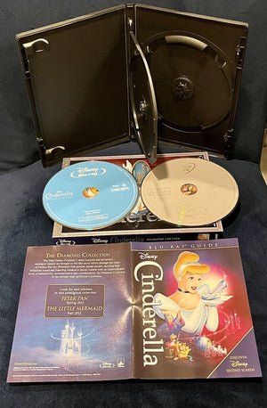 Cinderella (Blu-ray/DVD, 2012, 2-Disc Set, Diamond Edition +Tangled Short USED