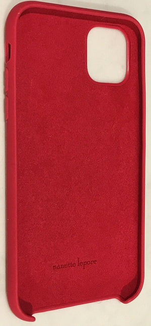 Nanette Lepore Red Silicone Case For iPhone 11 New But No Box/Packaging USED